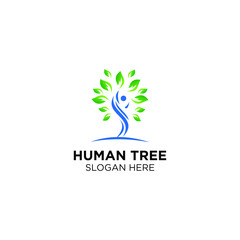 tree with human logo templates