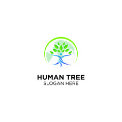 tree with human logo templates