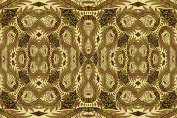 Textured fabric, brown and beige colors