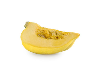 Squash Acorn Eichelkürbis isoliert auf weiß