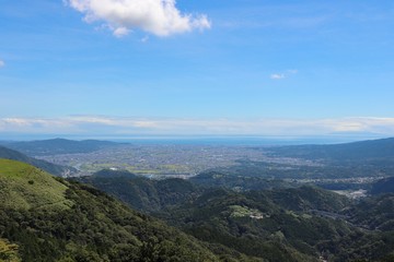 大野山から見た足柄平野（神奈川県）