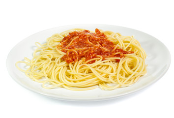 Spaghetti noodles  isolated background