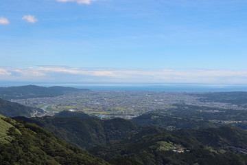 大野山から見た足柄平野（神奈川県）