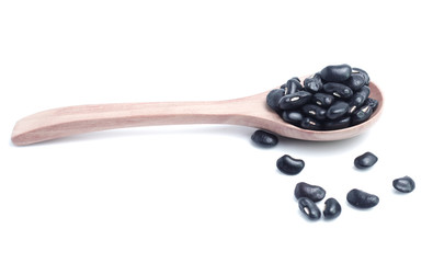 Black Beans  on white background