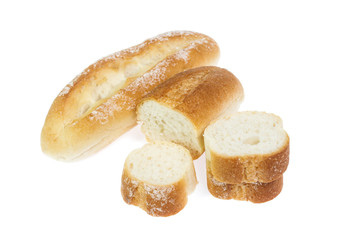 Bread isolated on white background