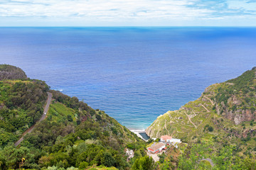 Fototapeta na wymiar Küstenwanderweg von Santana nach Sao Jorge, Madeira