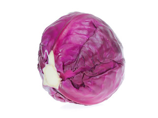 Obraz premium red cabbage isolated on white