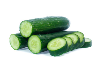cucumber isolated on white background