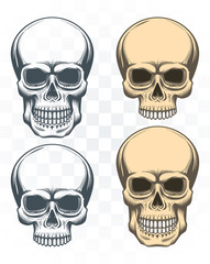 Vintage skulls set