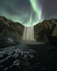 Cercles muraux Kirkjufell Aurora Borealis Iceland