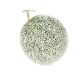 green melon isolated on white background