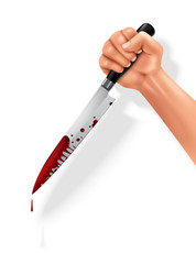 Bloody Knife Realistic Image