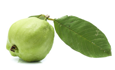Fresh guava isolated on a white background