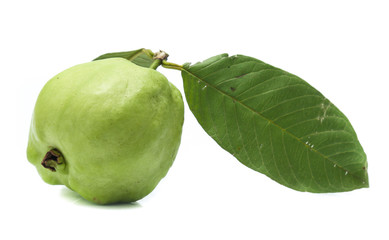 Fresh guava isolated on a white background