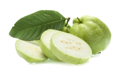 Fresh guava isolated on a white background