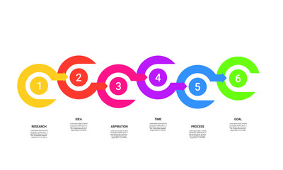 vector step Infographic stack chart design with icons and 6 options or steps. for business concept. Can be used for presentations banner, workflow layout, process diagram, flow chart
