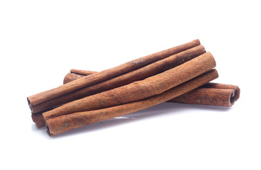 cinnamon isolated on white background