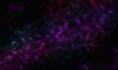 Fototapeta na wymiar Star and nebula system, nebula illustration