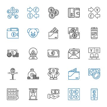 coin icons set