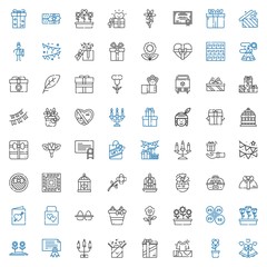 ornament icons set