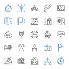 location icons set