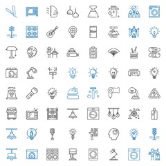 electric icons set