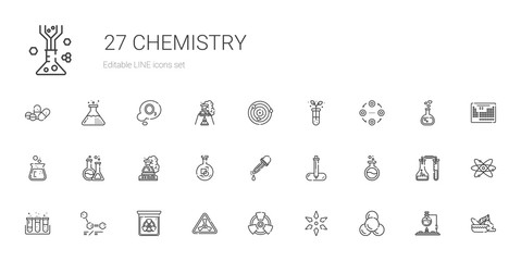 Obraz na płótnie Canvas chemistry icons set