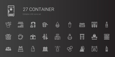 container icons set