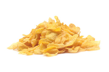 Cornflakes isolated on white background