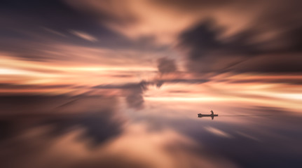 Lake Reflection Boat