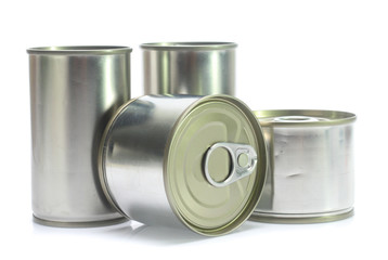 aluminum can isolated on white background