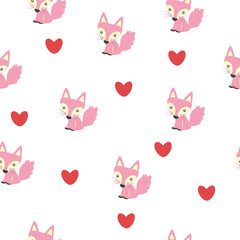 Cute fox pattern