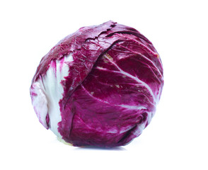 Obraz premium Radicchio, red salad isolated on white background