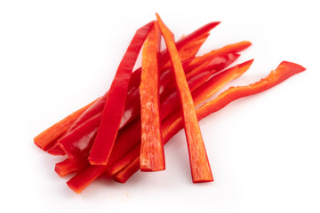 julienne chopped red and ripe  pepper