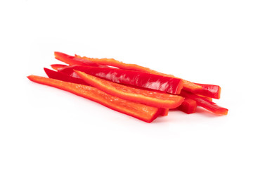 julienne chopped red and ripe  pepper