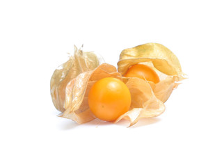 Physalis ,cape gooseberry isolated on white