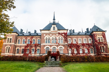 Loviisa, Finland - 7 October 2019: The Manor House Malmgard.