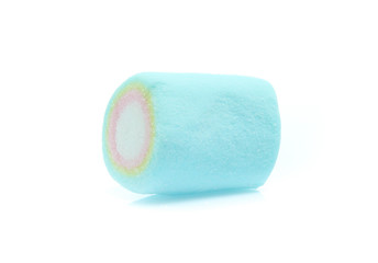 colorful marshmallows candy isolated on white background