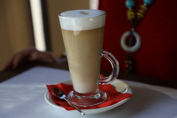 cup of coffee with whipped cream and hot chocolate