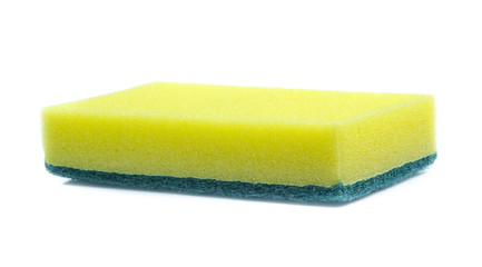 Sponge dish isolated on white background