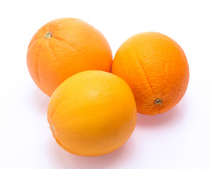 Orange fruit  isolated on white background
