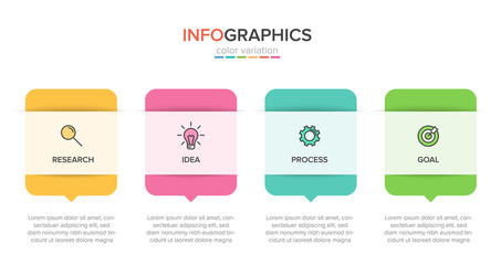 Infographic design with icons and 5 options or steps. Thin line vector. Infographics business concept. Can be used for info graphics, flow charts, presentations, web sites, banners, printed materials.