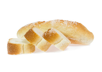 Bread isolated on white background