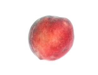 Peach with isolated on white background