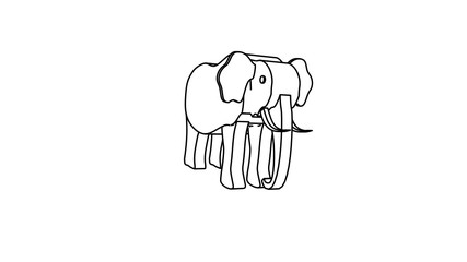 icon illustration of rhinoceros