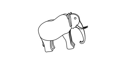 icon illustration of rhinoceros