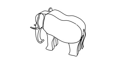 icon illustration of the elephant