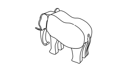icon illustration of the elephant