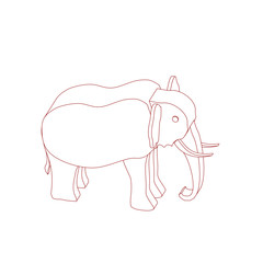 icon illustration of the elephant
