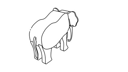 icon illustration of the elephant